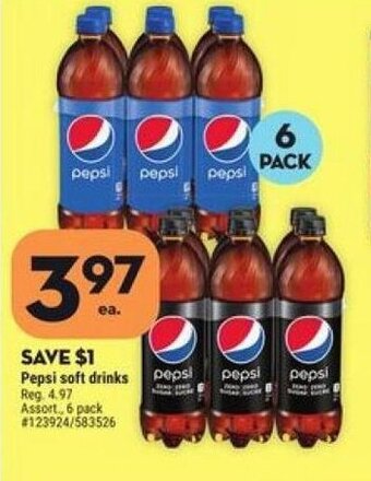 Giant Tiger Pepsi soft drinks offer