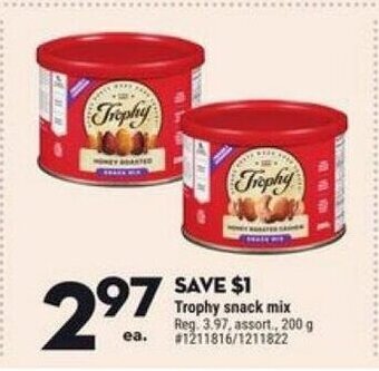 Giant Tiger Trophy snack mix offer