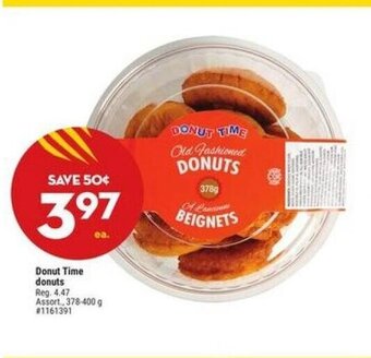 Giant Tiger Donut Time donuts offer