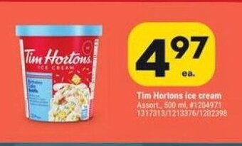 Giant Tiger Tim Hortons ice cream offer