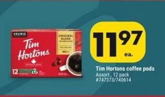 Giant Tiger Tim Hortons coffee pods offer