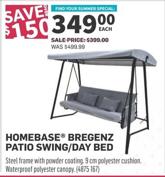 Co-op HOMEBASE BREGENZ PATIO SWING/DAY BED offer