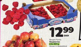 Thrifty Foods Bergen Farms Raspberries offer