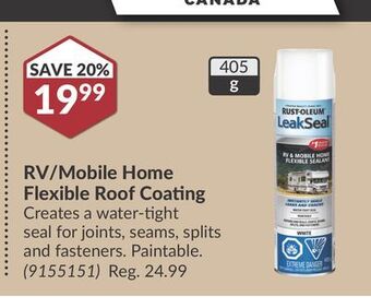 Princess Auto Rv/mobile home flexible roof coating offer