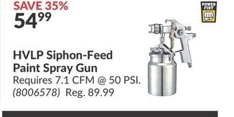 Princess Auto Hvlp siphon-feed paint spray gun offer