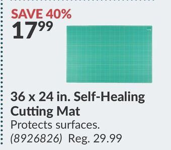 Princess Auto 36 x 24 in. self-healing cutting mat offer