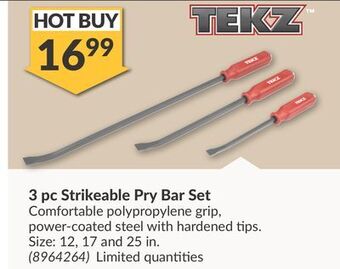 Princess Auto 3 pc strikeable pry bar set offer