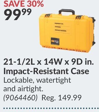Princess Auto 21-1/2l x 14w x 9d in. impact-resistant case offer