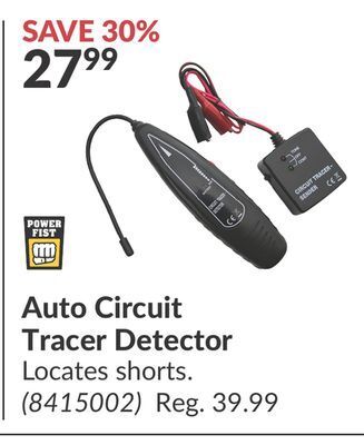 Princess Auto Auto circuit tracer detector offer