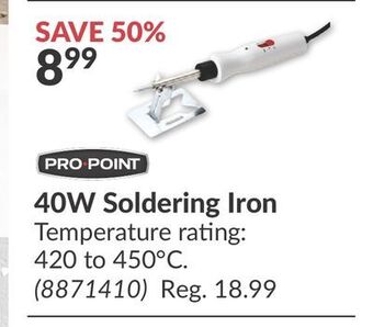 Princess Auto 40w soldering iron offer
