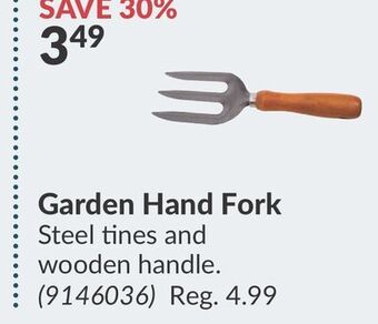 Princess Auto Garden hand fork offer