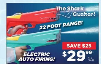 Showcase The sharkgusher: shark electric water gun offer