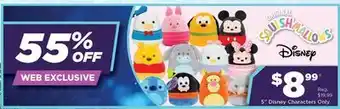 Showcase Squishmallow 5 disney characters only offer