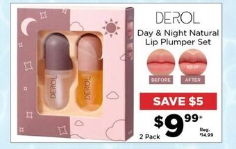 Showcase Derol day & night natural lip plumper set offer