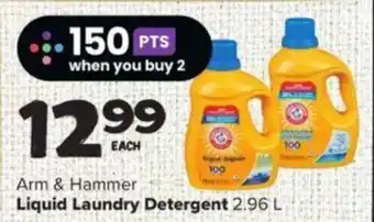 Arm & Hammer Liquid Laundry Detergent 2.96 L