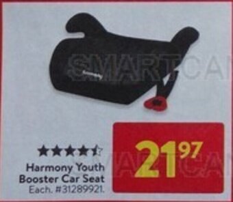 Walmart Harmony Youth Booster Car Seat offer