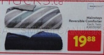 Walmart Mainstays Reversible Comforter offer
