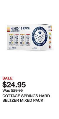 The Beer Store Cottage springs hard seltzer mixed pack offer