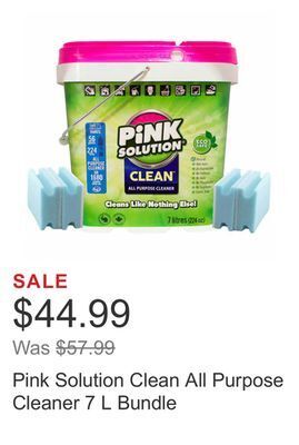 Costco Pink solution clean all purpose cleaner 7 l bundle offer