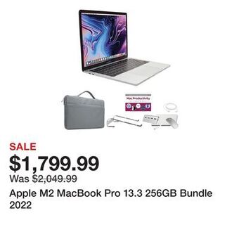 TSC Stores Apple m2 macbook pro 13.3 256gb bundle 2022 offer