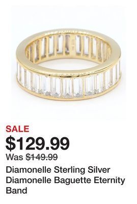TSC Stores Diamonelle sterling silver diamonelle baguette eternity band offer