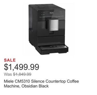 Costco Miele cm5310 silence countertop coffee machine, obsidian black offer