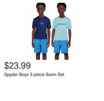 Costco Spyder boys 3-piece swim set offer