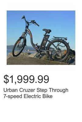 Costco Urban cruzer step through 7-speed electric bike offer