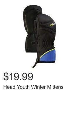 Costco Head youth winter mittens offer