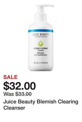 Sephora Juice beauty blemish clearing cleanser offer