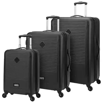 Best Buy Roots baffin 3-piece hard side expandable luggage set - black - only at best buy offer