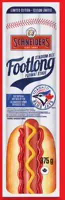 Walmart Schneiders stadium sized footlong offer