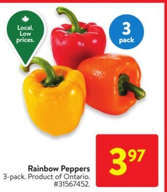 Walmart Rainbow peppers offer