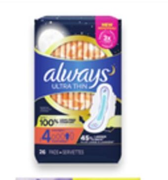 Walmart Always pads 20s - 48s offer
