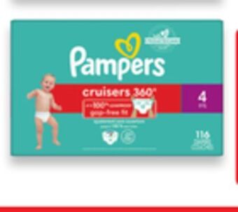 Walmart Pampers baby-dry, cruisers or swaddlers super econo diapers offer