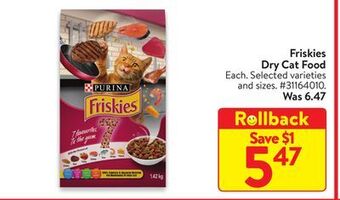 Walmart Friskies dry cat food offer