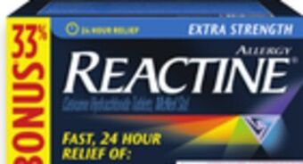 Walmart Reactine 40s allergy relief offer