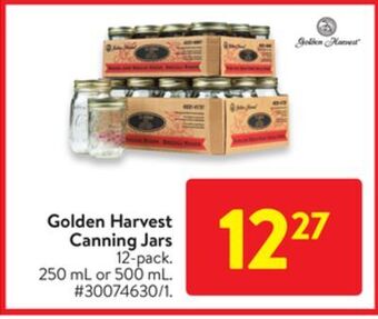 Walmart Golden harvest canning jars offer