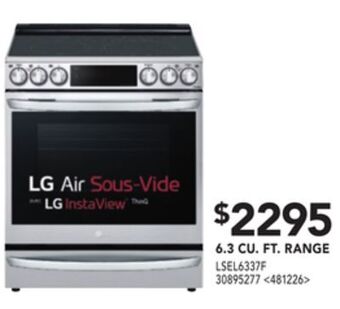 Lowe's Lg 6.3 cu. ft. range offer
