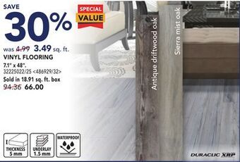 Lowe's Duraclic vinyl flooring 7.1 x 48 offer