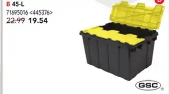 Lowe's Gsc flip-top storage tote 45-l offer