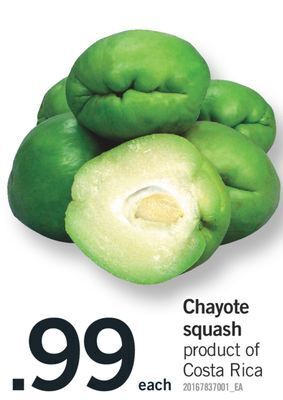 Fortinos Chayote squash offer