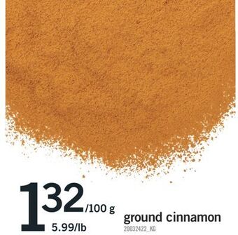 Fortinos Ground cinnamon, 100 g offer