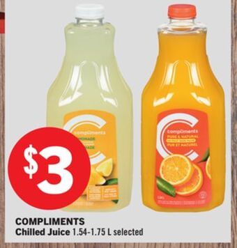 Foodland Compliments chilled juice 1.54-1.75 l selected offer
