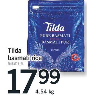 Fortinos Tilda basmati rice offer