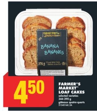 No Frills Farmer's market™ loaf cakes, 344-390 g offer