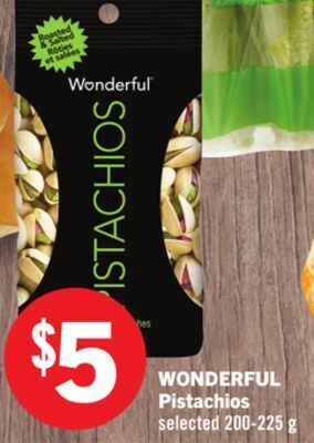 Foodland Wonderful pistachios selected 200-225 g offer
