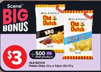 Foodland Old dutch potato chips 235 g or ridgies 200-220 g offer