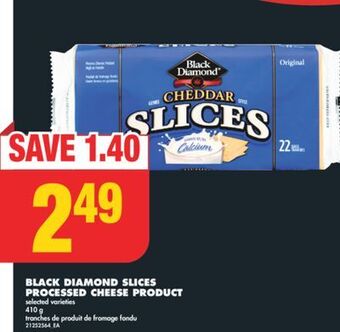 No Frills Black diamond slices processed cheese product, 410 g offer