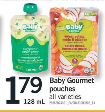 Fortinos Baby gourmet pouches, 128 ml offer